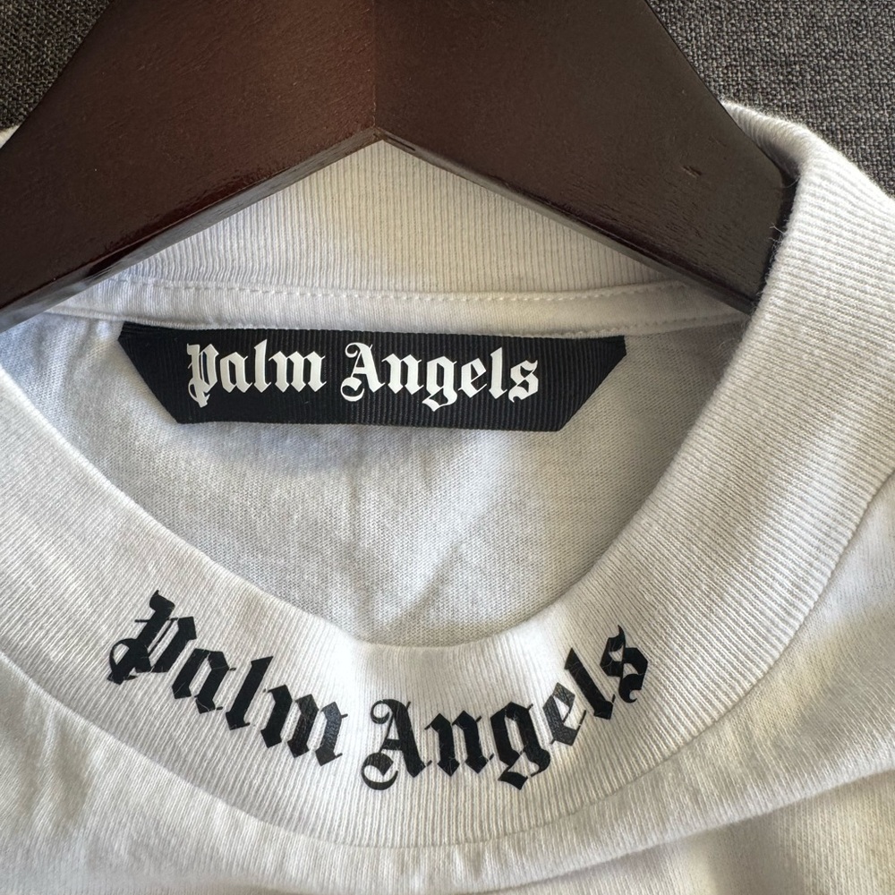 Palm Angels Classic Logo Over Longsleeve T-Shirt size Large - Picture 10 of 13